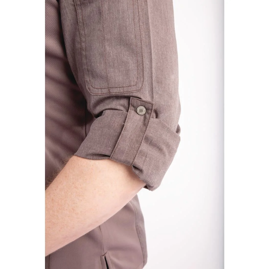 Chef Works Urban Hartford Lightweight Zipper Chefs Jacket Graphite - Image 17