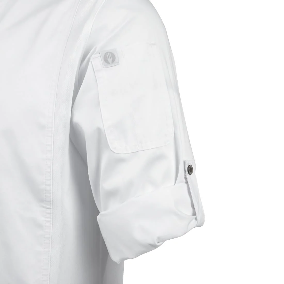 Chef Works Unisex Hartford Chef Jacket White - Image 12