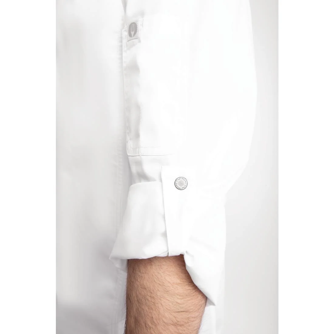 Chef Works Unisex Hartford Chef Jacket White - Image 6