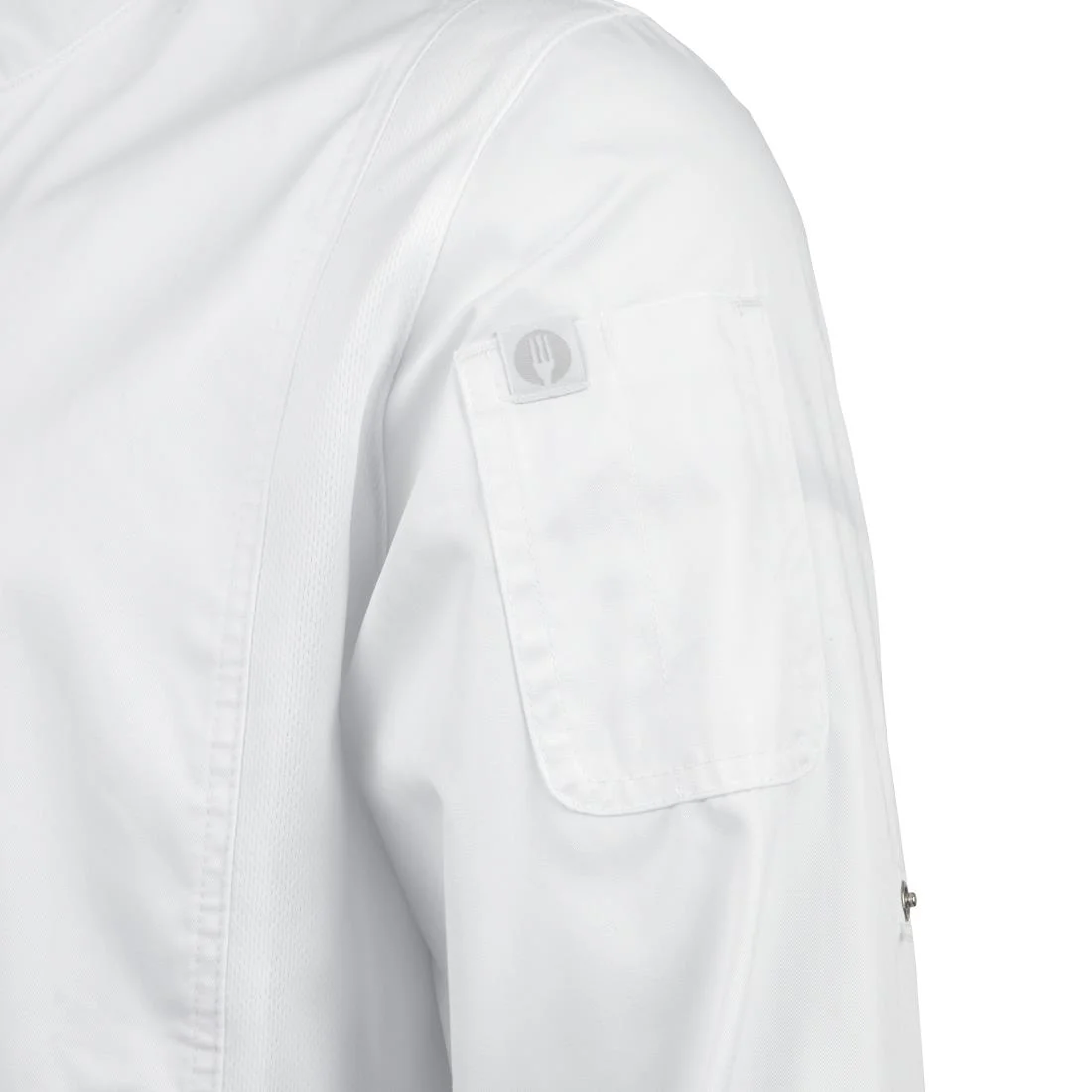 Chef Works Unisex Hartford Chef Jacket White - Image 12