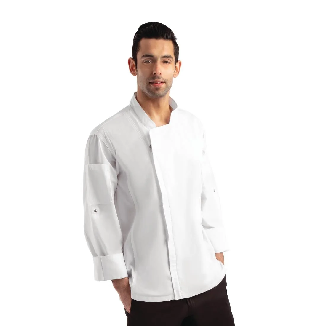 Chef Works Unisex Hartford Lightweight Chef Jacket White - Image 2