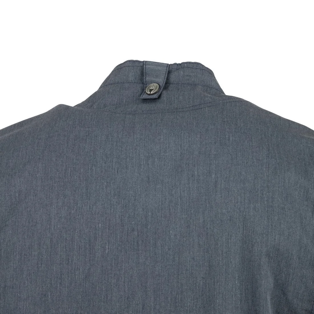 Chef Works Unisex Springfield Lightweight Short Sleeve Zipper Coat Ink Blue - Image 4