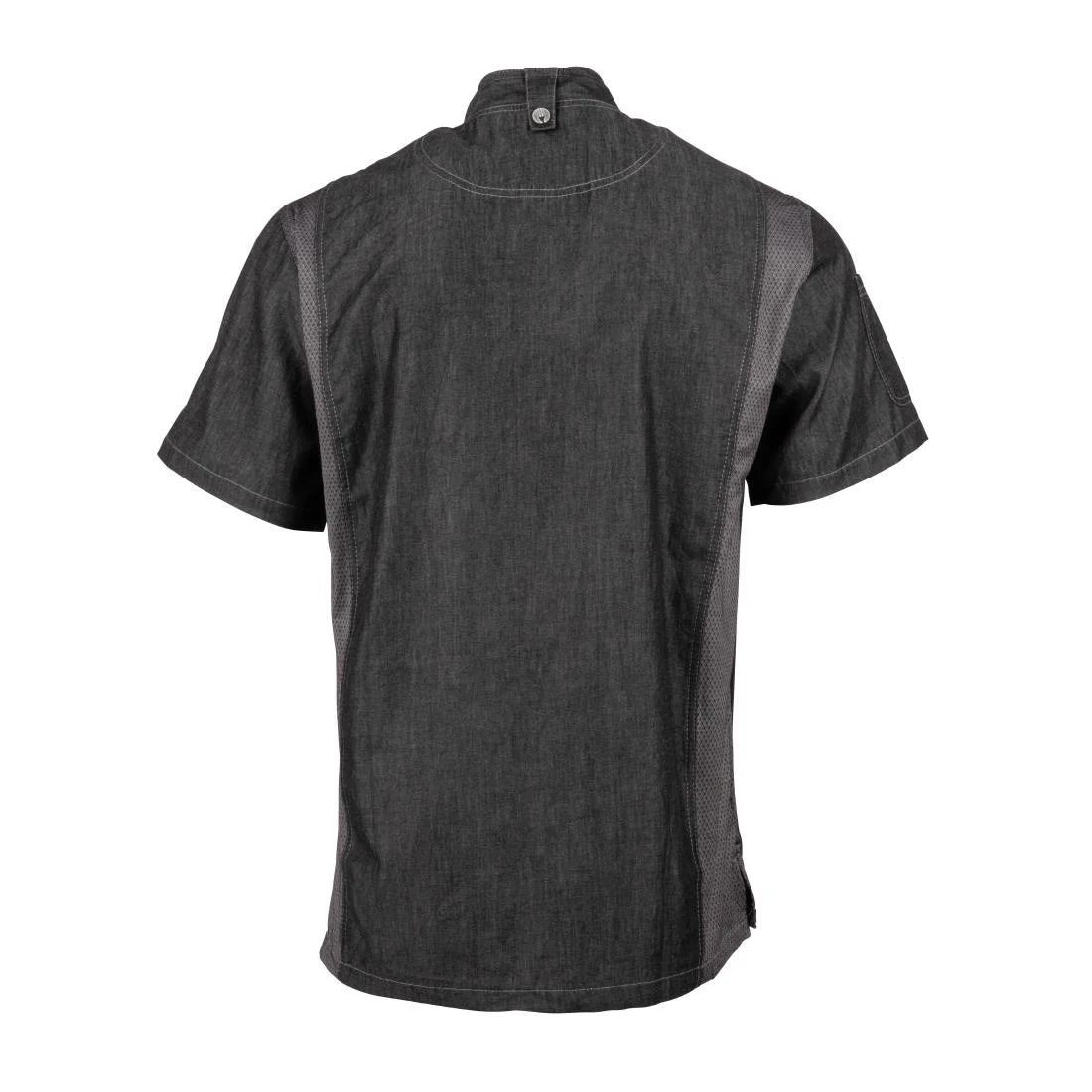Chef Works Urban Delancey Short Sleeve Denim Chefs Jacket - Image 3