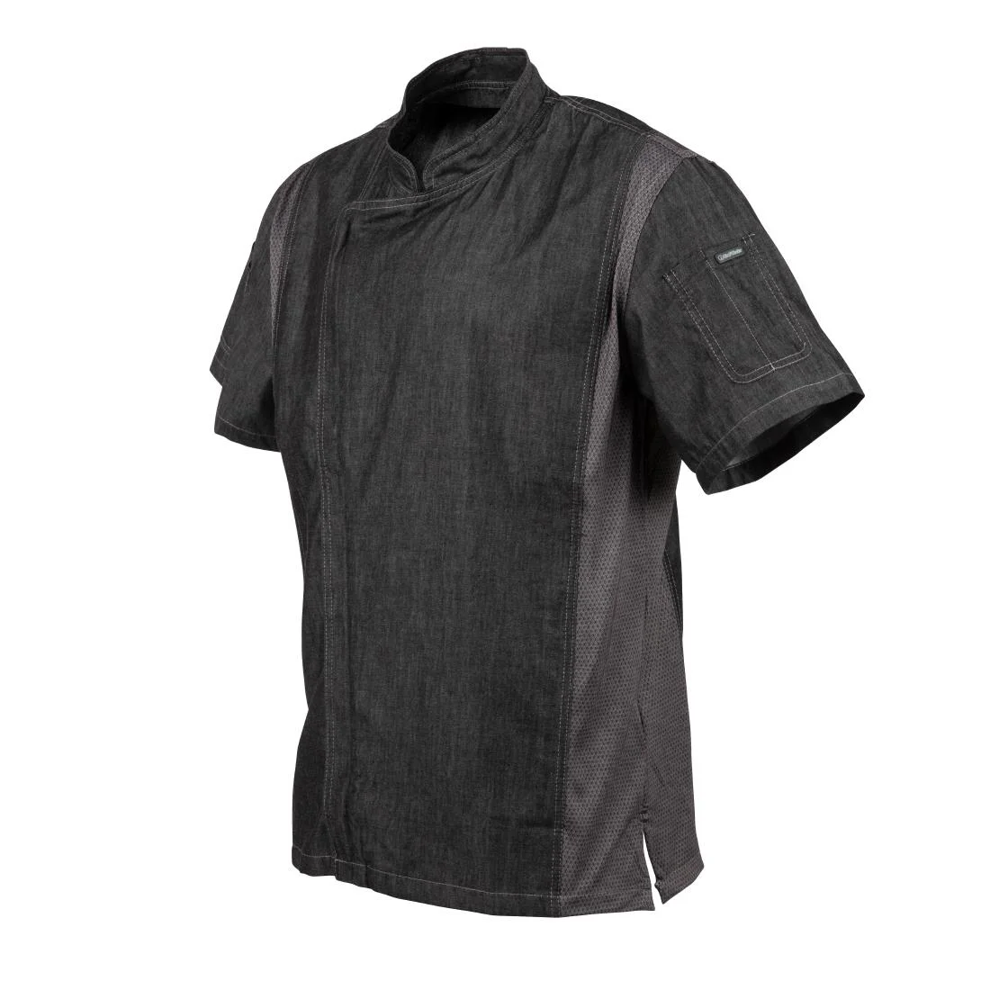 Chef Works Urban Delancey Short Sleeve Denim Chefs Jacket - Image 10