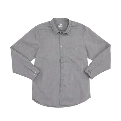 Chef Works Urban Modern Chambray Shirt Grey - Image 2