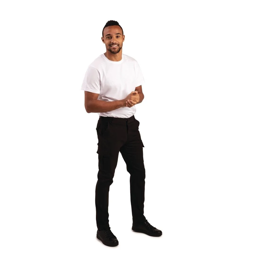 Portwest Stretch Slim Combat Trousers Black