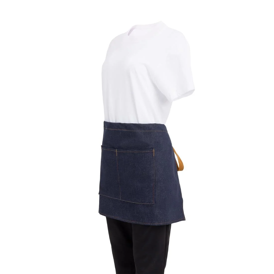 Southside Waist Apron Denim Blue Tan Ties - Image 10