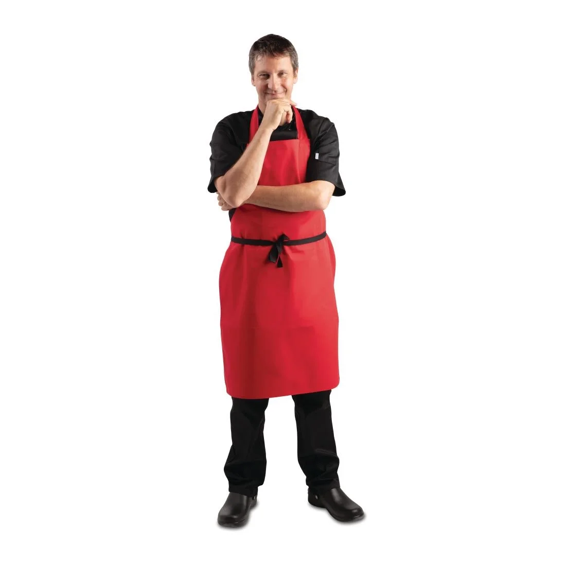 Whites Bib Apron Red - Image 4