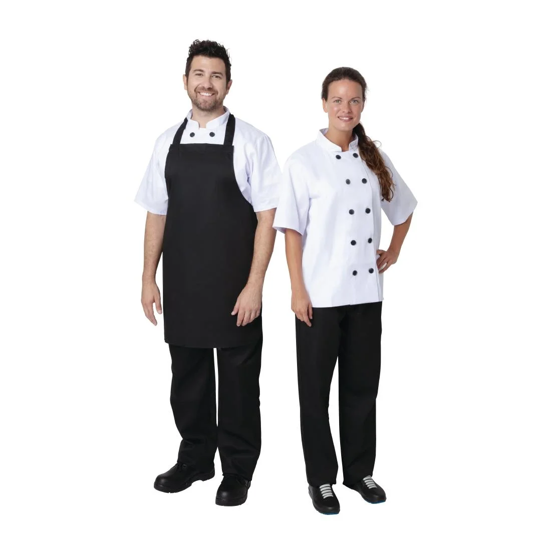 Nisbets Essentials Bib Aprons Polycotton Black (Pack of 2) - Image 4