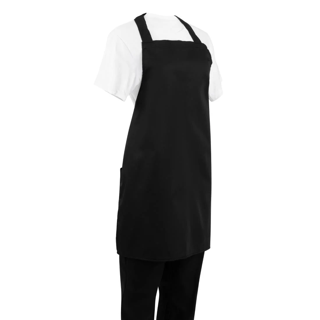 Nisbets Essentials Bib Aprons Polycotton Black (Pack of 2) - Image 8