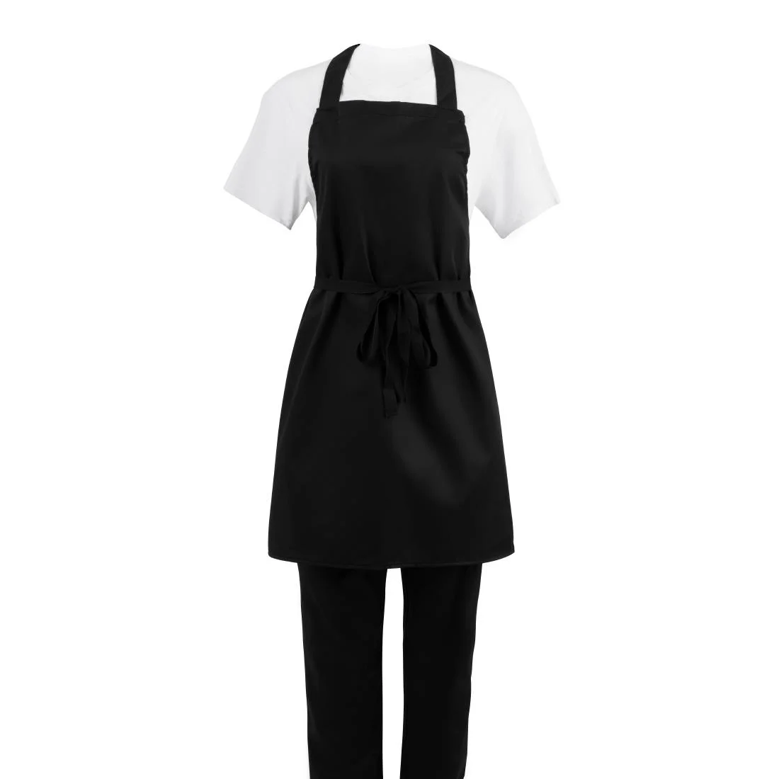 Nisbets Essentials Bib Aprons Polycotton Black (Pack of 2) - Image 11