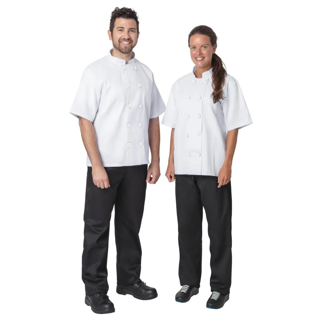 Nisbets Essentials Short Sleeve Chefs Jacket White (Pack of 2) - Image 9