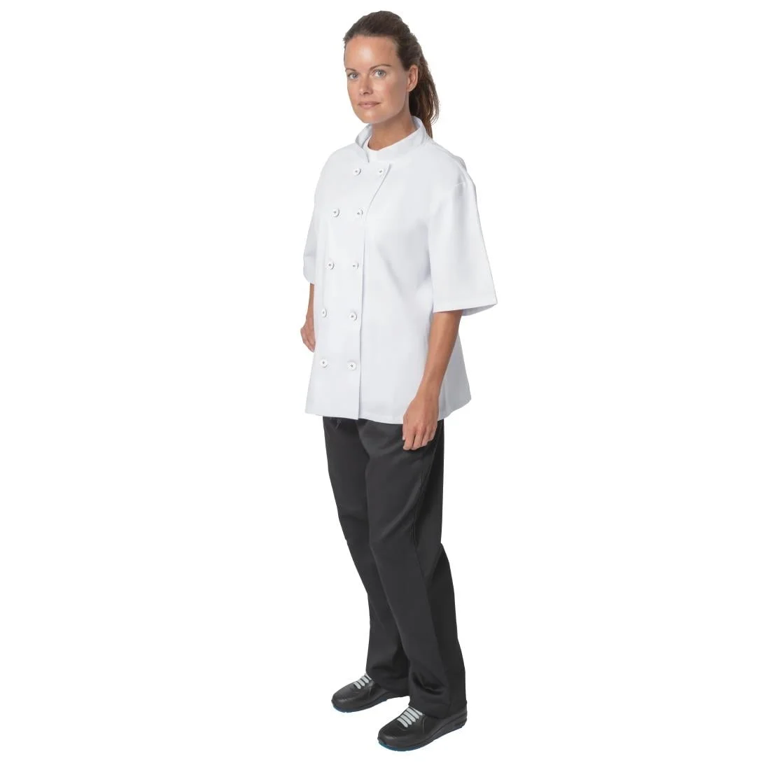 Nisbets Essentials Short Sleeve Chefs Jacket White (Pack of 2) - Image 11