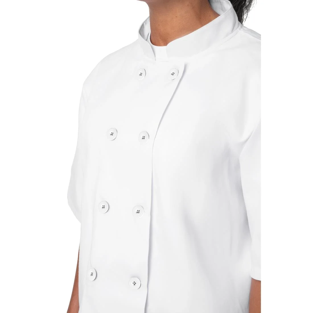 Nisbets Essentials Short Sleeve Chefs Jacket White (Pack of 2) - Image 6