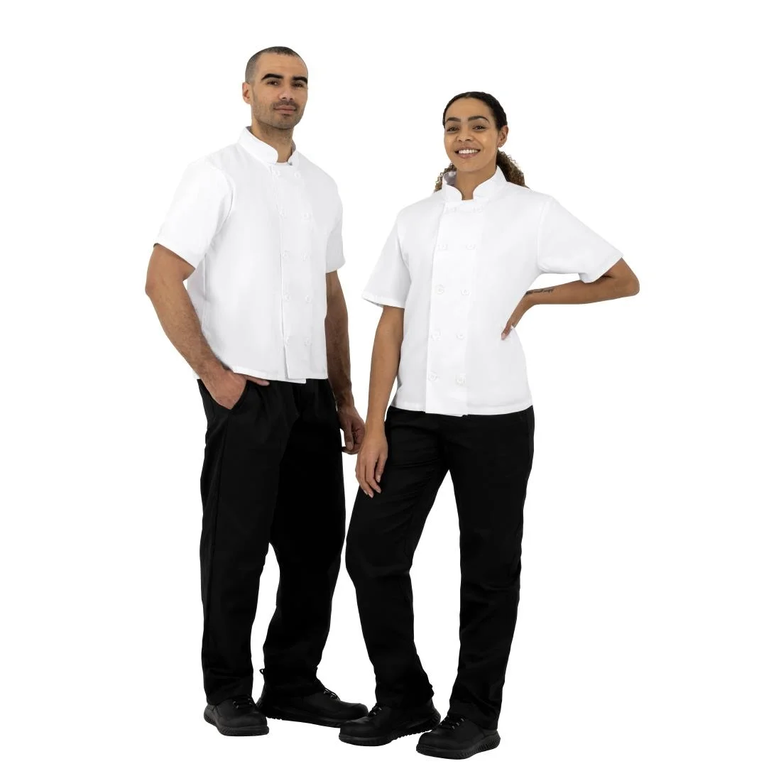 Nisbets Essentials Short Sleeve Chefs Jacket White (Pack of 2) - Image 7
