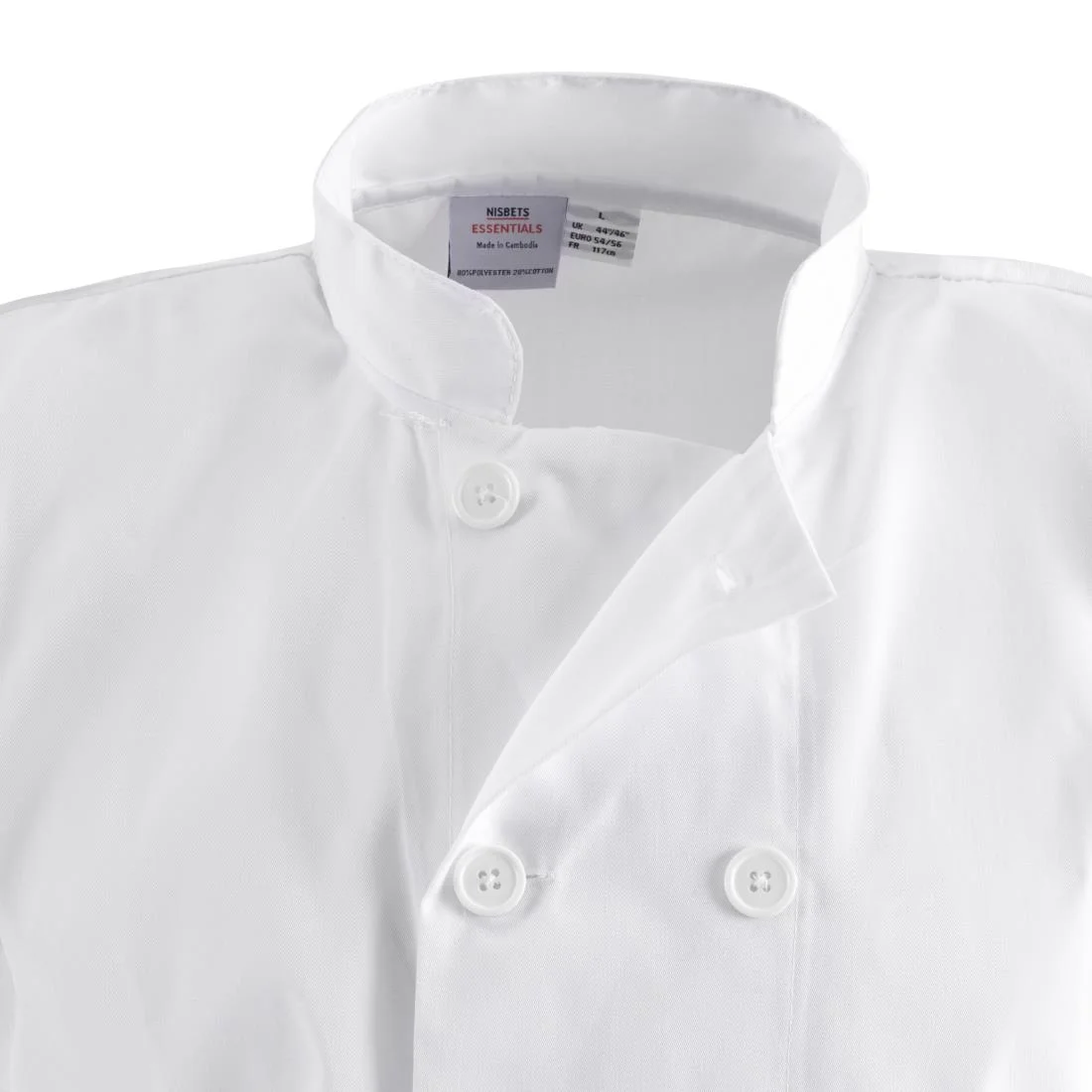 Nisbets Essentials Short Sleeve Chefs Jacket White (Pack of 2) - Image 21