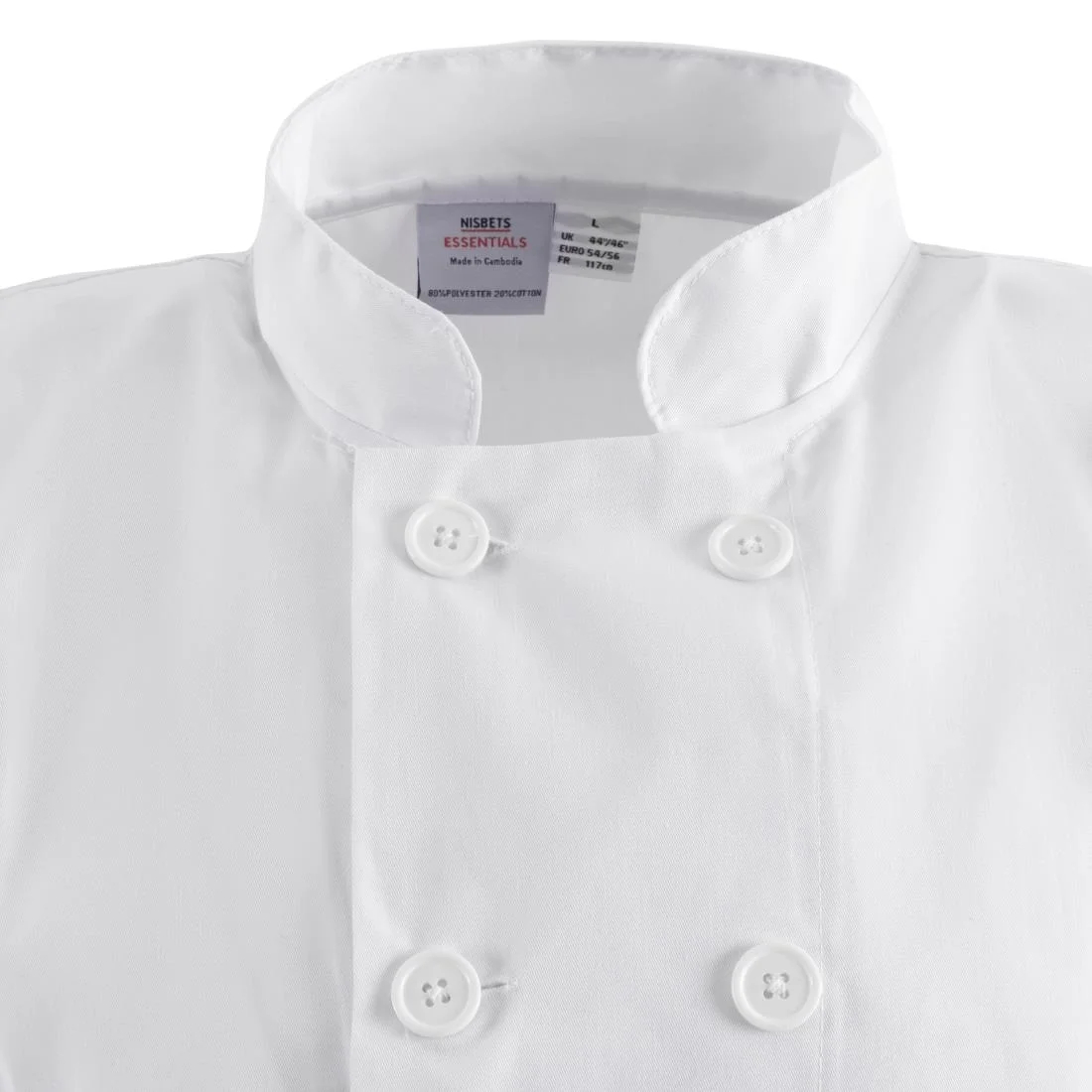 Nisbets Essentials Short Sleeve Chefs Jacket White (Pack of 2) - Image 22