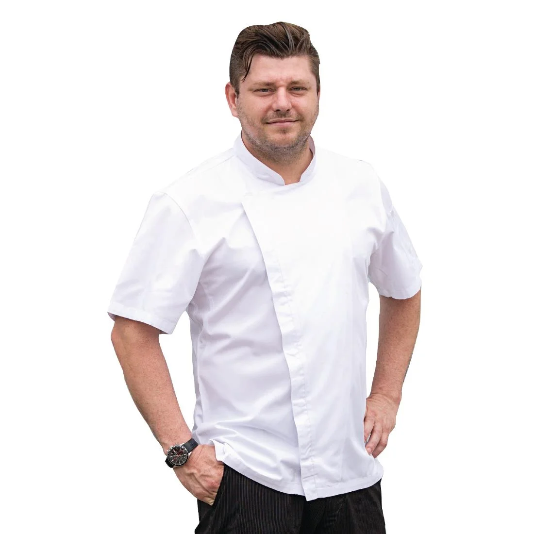 Chef Works Cannes Short Sleeve Chefs Jacket - Image 2