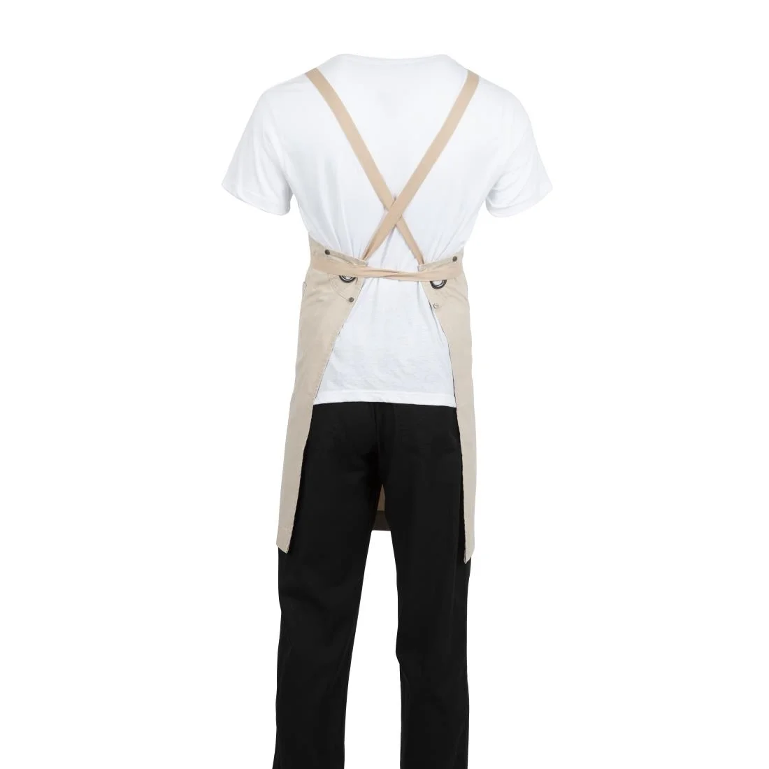 Southside Cotton Canvas Bib Apron Stone - Image 7