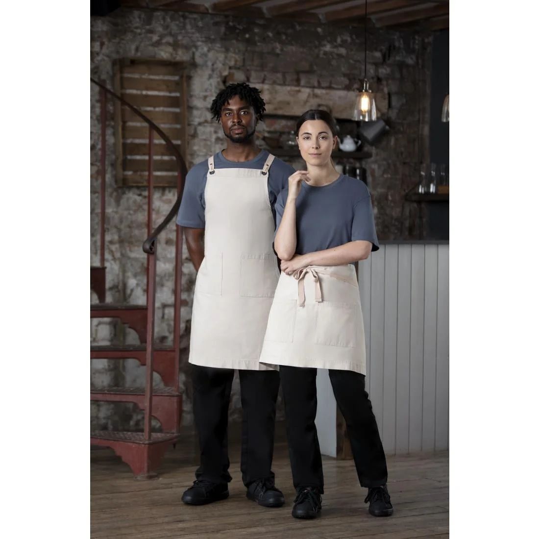 Southside Cotton Canvas Waist Apron Stone - Image 2
