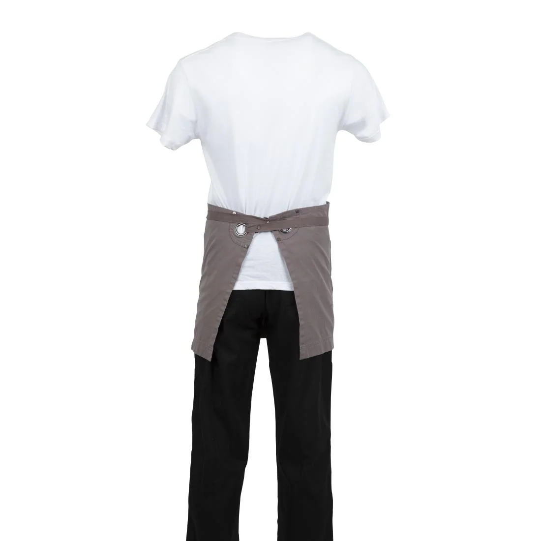 Southside Cotton Canvas Waist Apron Grey - Image 5