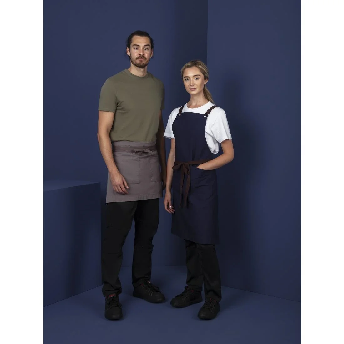 Southside Cotton Canvas Waist Apron Grey - Image 2