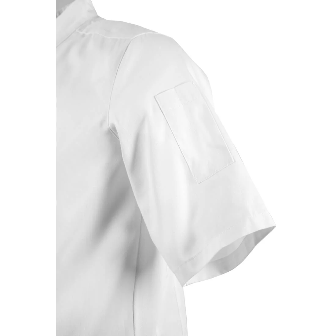 Southside Band Collar Unisex Chef Jacket White - Image 7