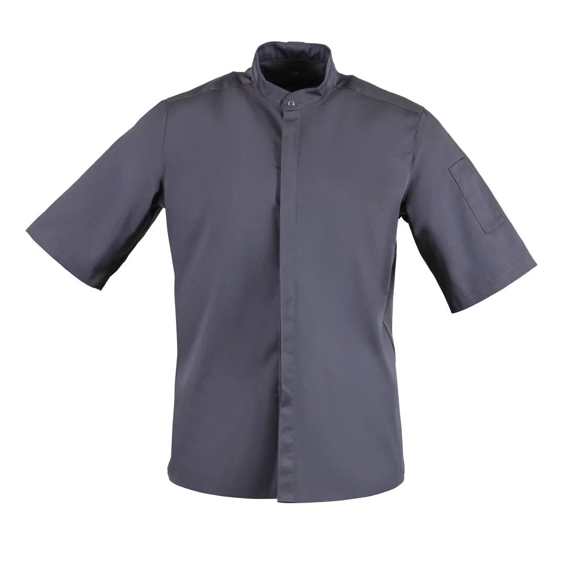 Southside Band Collar Unisex Chef Jacket Charcoal