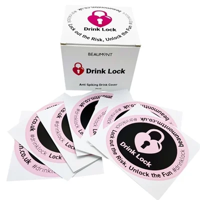 Beaumont Drink Lock Anti Spiking Drink Covers (250 Pack) - Image 4