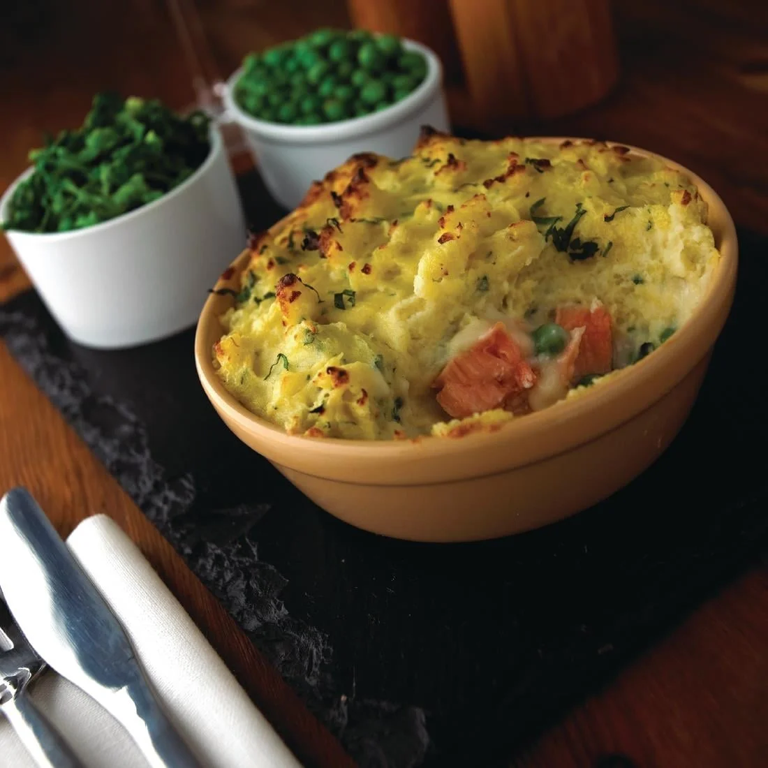 Olympia Stoneware Round Pie Bowls 156mm - Image 2