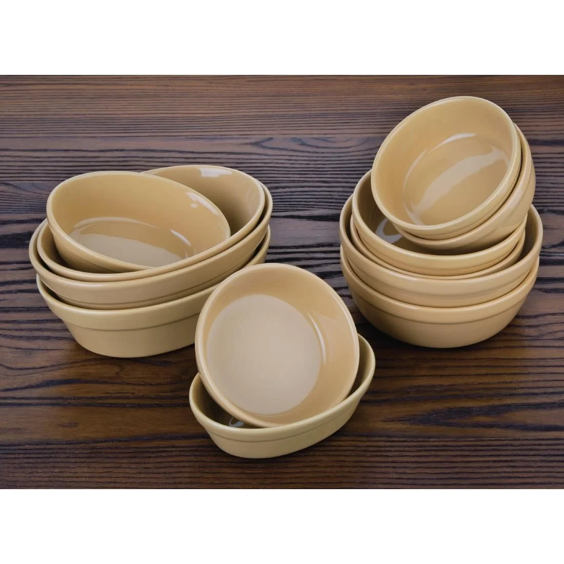 Olympia Stoneware Oval Pie Bowls 145 x 104mm - Image 2