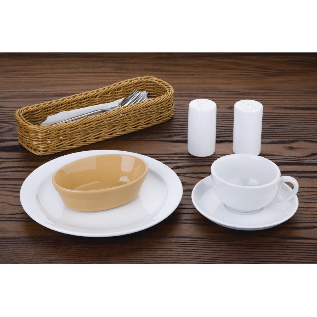 Olympia Stoneware Oval Pie Bowls 145 x 104mm