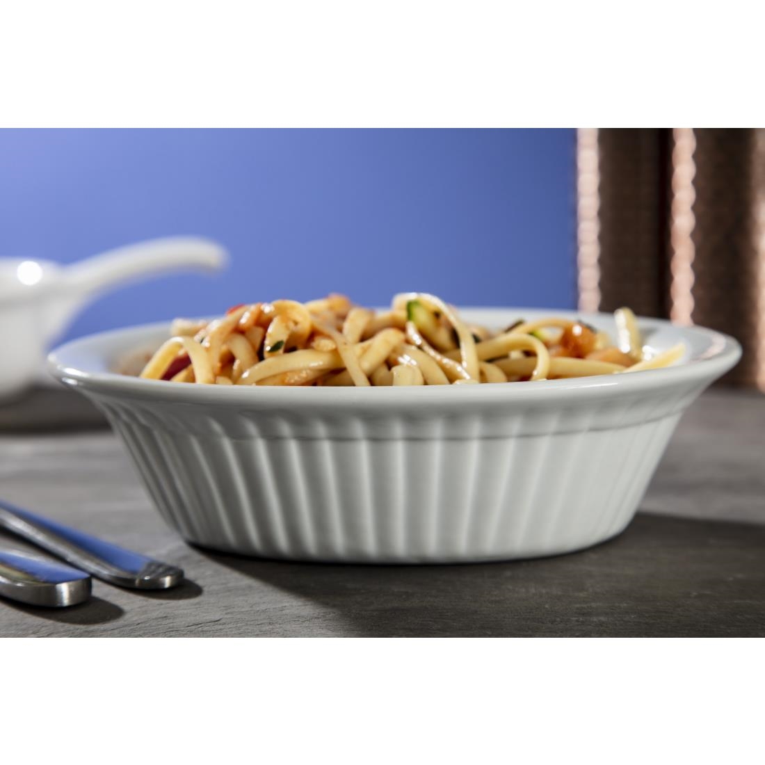 Olympia Whiteware Oval Pie Dishes 170mm