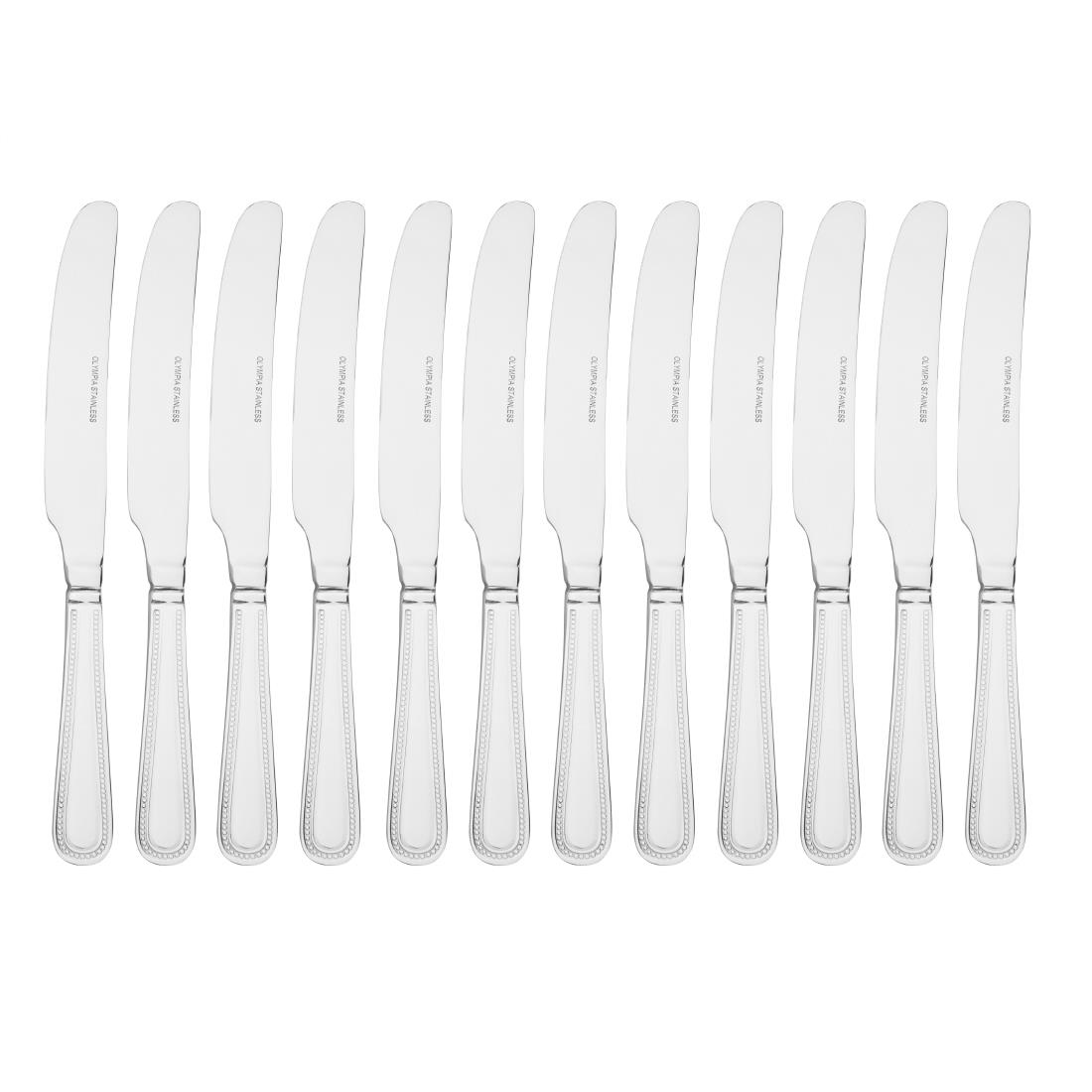 Olympia Bead Solid Handle Table Knife