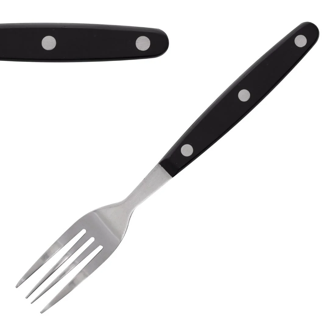 Steak Fork Black Handle 200mm