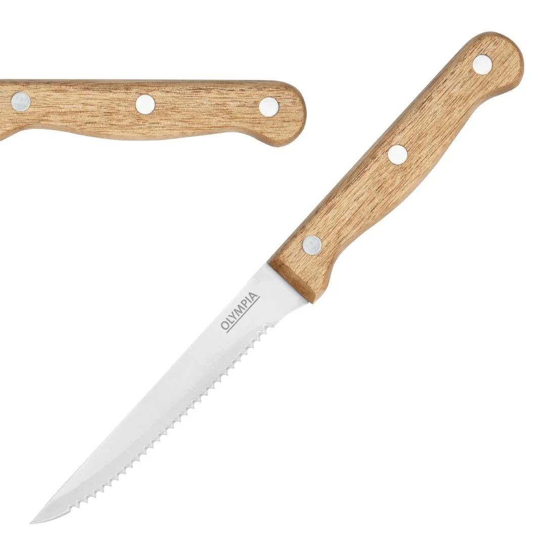 Steak Knives Wooden Handle 215mm
