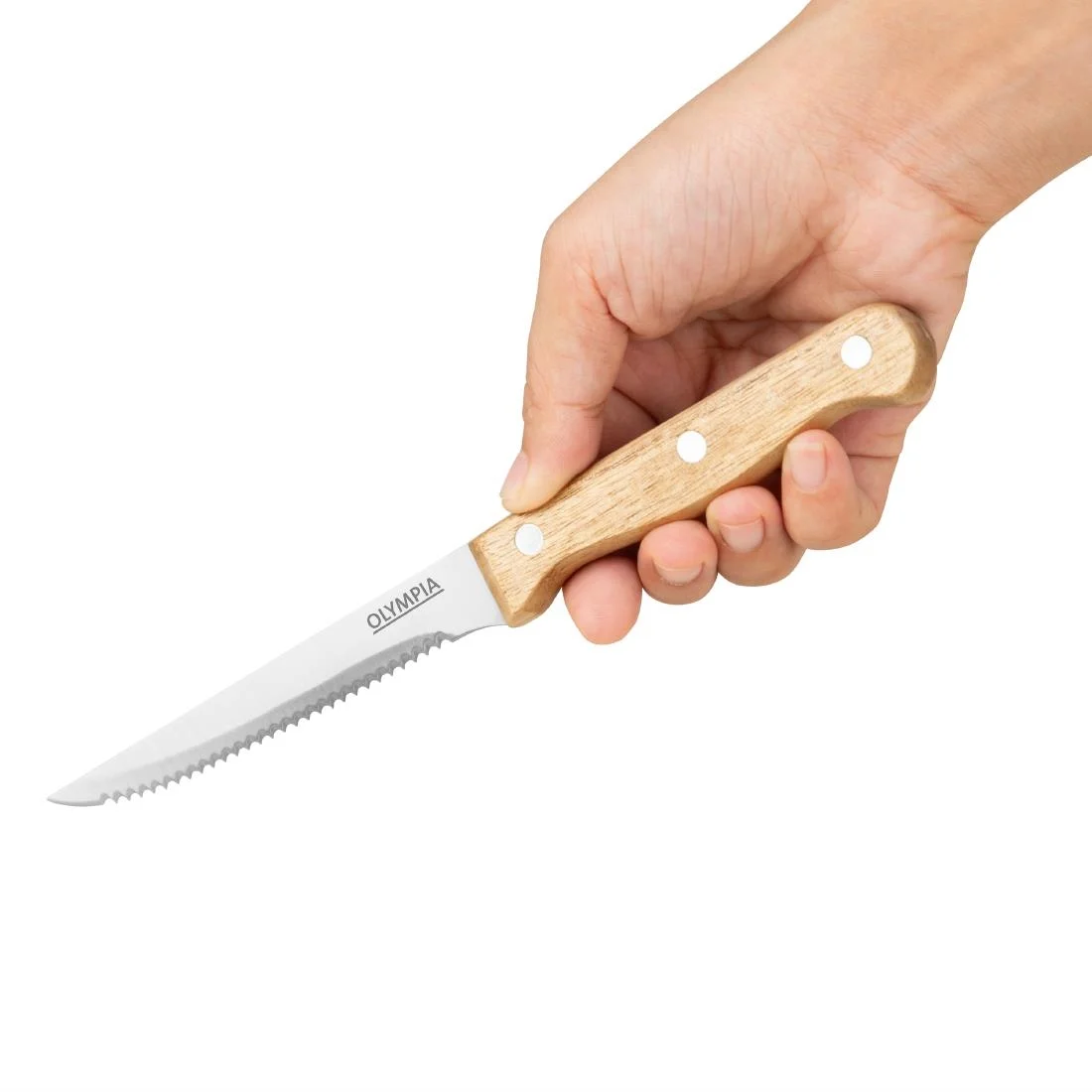 Steak Knives Wooden Handle 215mm - Image 2