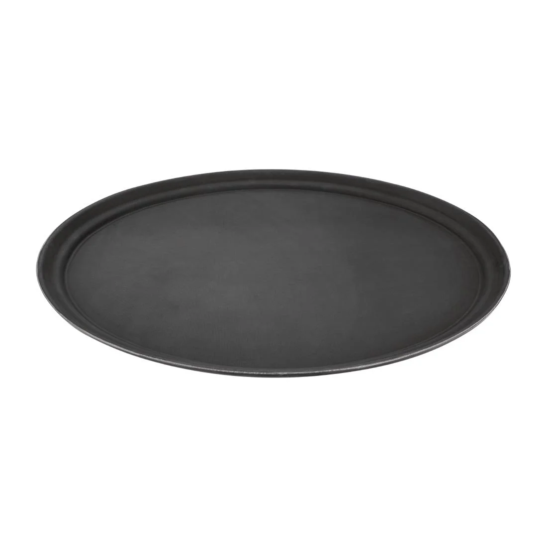 Kristallon Plastic Oval Non Slip Tray Black 27 x 22 in - Image 2