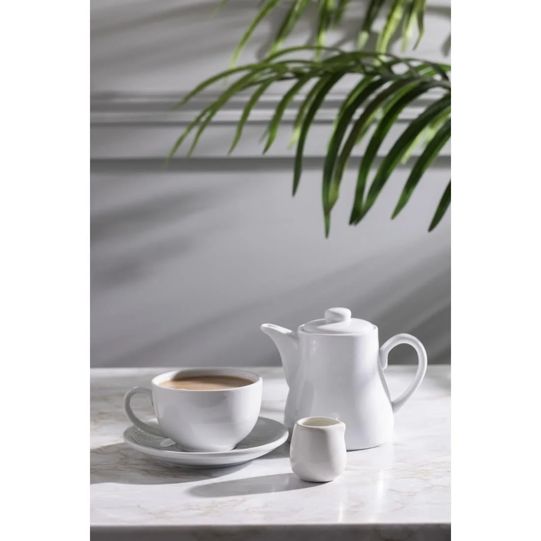 Olympia Whiteware Teapots 483ml 17oz - Image 3