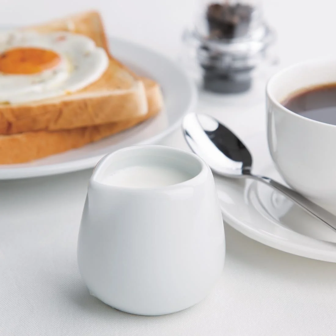 Olympia Whiteware Cream and Milk Jugs 85ml 3oz - Image 6