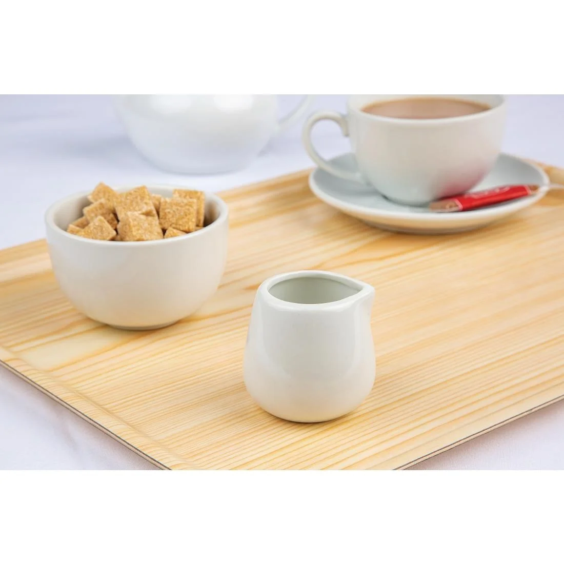 Olympia Whiteware Cream and Milk Jugs 85ml 3oz - Image 8