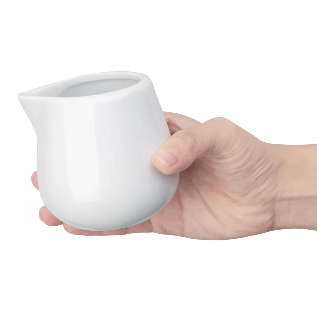 Olympia Whiteware Cream and Milk Jugs 228ml 8oz - Image 6