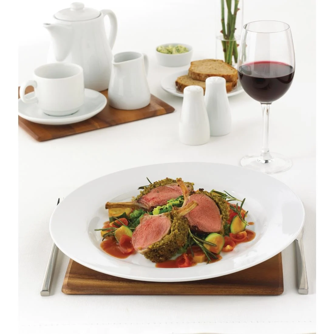 Olympia Whiteware Pepper Shakers 90mm
