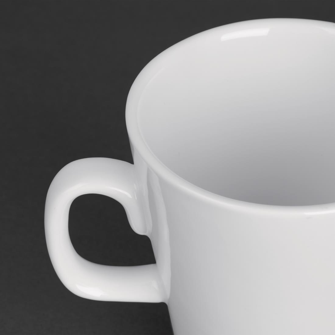 Olympia Whiteware Latte Mugs 310ml 11oz