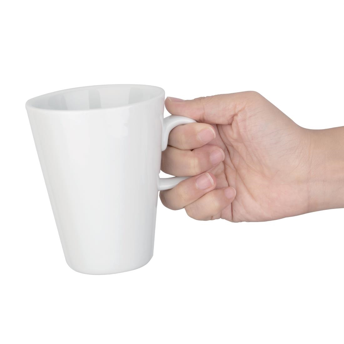 Olympia Whiteware Latte Mugs 310ml 11oz