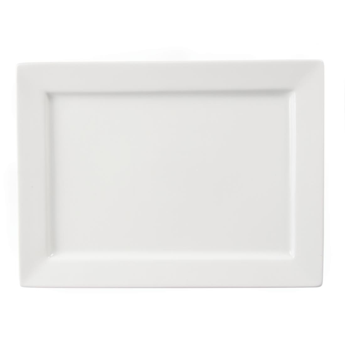 Olympia Wide Rim Rectangular Platter 400x 295mm