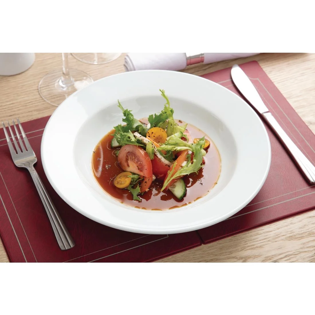 Olympia Whiteware Deep Plates 270mm - Image 7