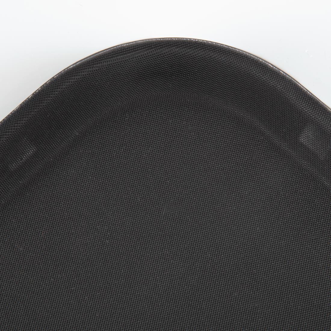 Kristallon Plastic Non Slip Tray Black 14 x 18 in