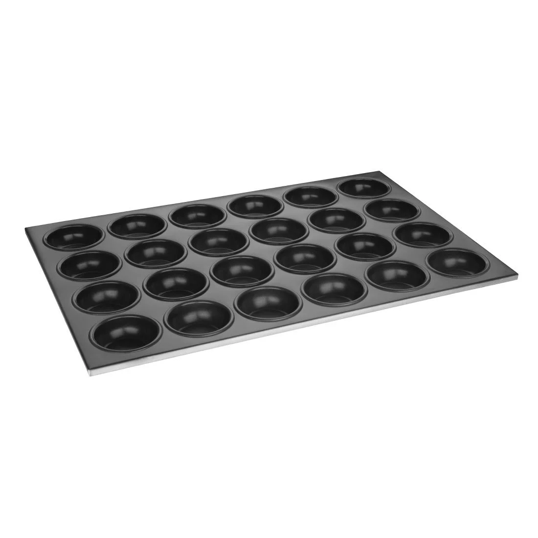 Vogue Aluminium Non-Stick 24 Cup Muffin Tray