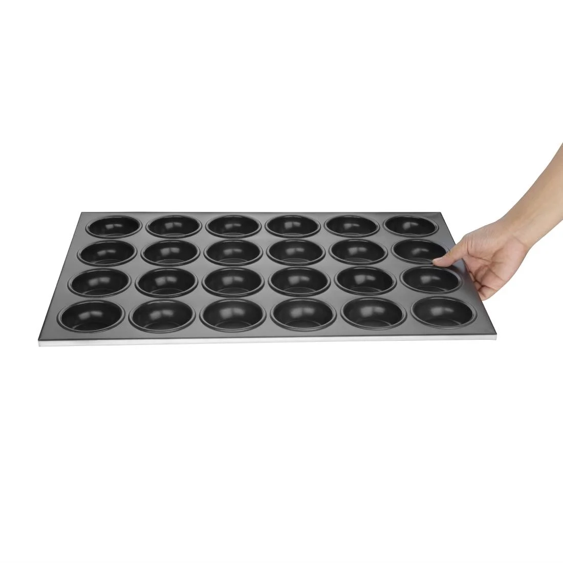 Vogue Aluminium Non-Stick 24 Cup Muffin Tray - Image 5